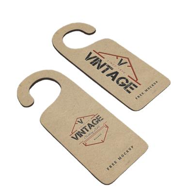 China DISPLAY Custom Printed Recycled Cardboard Paper Door Hangers for sale