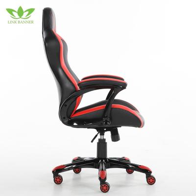 China Executive Chair Racing Gaming Style Task Chair for Home and Office PU Leather and Mesh (Red) for sale