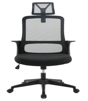 China Wholesale Adjustable (Height) Mesh High Back Office Staff Chair Ergonomic PC Computer Packing Chair with Headrest and Lumbar Support for sale