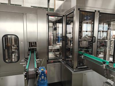 China 500-600 blikken/min. Blikkenvul- en naaimachine 70 ml-500 ml voor dikke saus Te koop