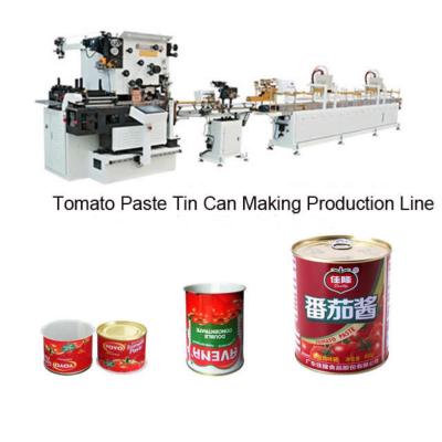 China Edelstahl Tomatenpaste Automatische Zinnkanne Maschine Produktionslinie zu verkaufen