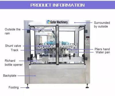 China Automatic Rotary Bottle Washing Machine, 2000bph-10000bph, 18-36 cleaning heads for sale