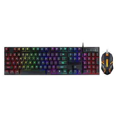 China Anti-ghosting Gamer Keyboard and Mouse PC Gaming RGB Backlit Keyboard Rubber Keycaps Wired Keyboard Mouse Gamer Gaming Mouse for sale