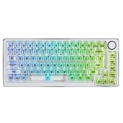 China Anti-ghosting fully transparent mechanical keyboard for sale