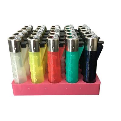 China Plastic Finger Flint Lighter Direct Sale Refillable Cigarette Lighter 7.47*2.24*1.7 CM for sale