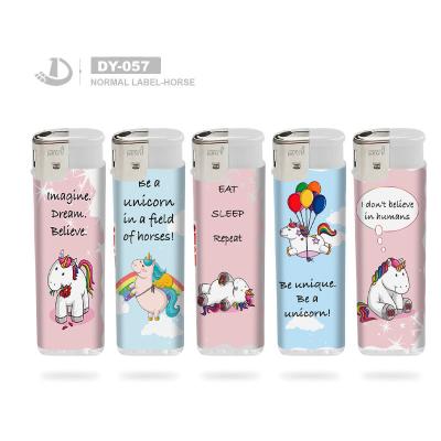 China Advertising Cigarette Smoking Gift Disposable Lighter Five Colors 8.0*2.5*1.0cm Easy for sale