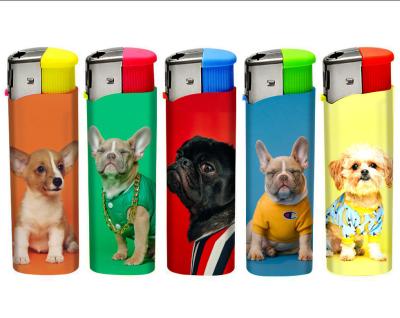 China 82*24.2*12.3mm EU Standard Promotion Gift Custom Logo Gas Plastic Electronic Lighter for sale