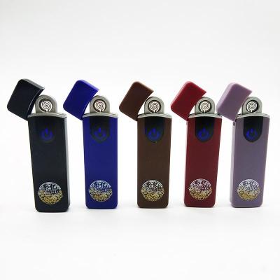 China Plastic Portable USB Touch Induction Charging Electronic Cigarette Lighter 8.2*2.3*0.95 cm for sale