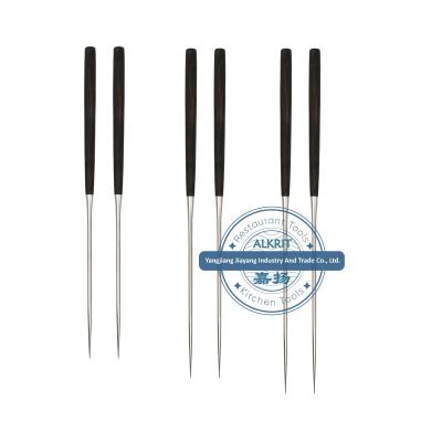 China (ALCT-CH151) Viable Japanese Stainless Steel Chef Plating Sashimi Chopsticks with Needle-like Edge Tip for sale