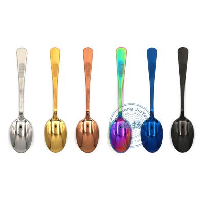 China (JYKT-CS001) Stainless Steel Chef Spoon Plating Spoon Stocked Whole Serving Spoon Set 20cm for sale