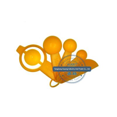 China Modern Hot Selling Multifunctional Plastic Doser Yellow (ALKT-MT002) Sieve Set with Flexible and Convenient for sale