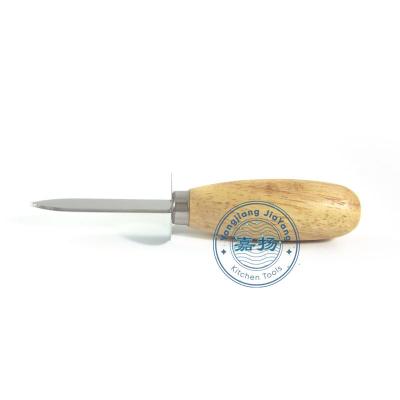 China Metal Stainless Steel Oyster Open Knife (JYKTO-A019) with Wooden Handle for Seafood Tools for sale