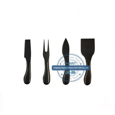 China (ALJY-CK001) Modern Hot Selling Stainless Steel Cheese Tools 4 Pieces Set Cheese Knives With High Quality And Flexible for sale