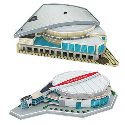 China New Arrival 2021 World Cup Stadium Educational Eco-friendly Material DIY Assemble Toy 3D Paper Model Puzzle for sale