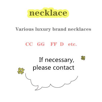 China Hot sale 2022 Europe and America famous brands designer cc necklace gold stainless steel pendant women jewelry pearl luxury chain for sale