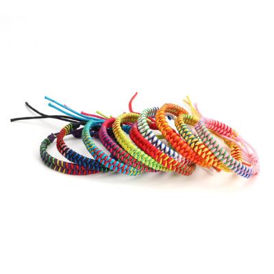 China CLASSIC New Style Handmade Braided Elastic Adjustable Rope Bracelets Friendship Tassel Rope Bracelets for sale