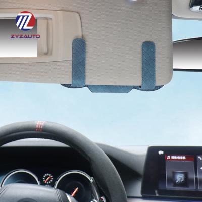 China ZY Luxury Multifunctional Business/Glasses Cut Back Car Sun Visor Memory Metal Cut Car Glasses Cut Car Glass Sun Visor for sale