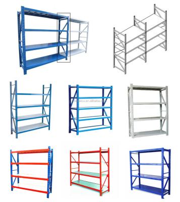 China Steel Warehouse Racking System Heavy Duty Garage Storage Shelving Rack Industrial Metal Long Span Warehouse Shelves Racking for sale