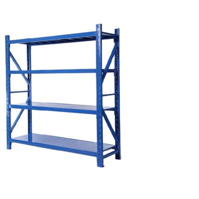 China Factory Warehouse Corrosion Protection Powder Coated Light Duty Adjustable Goods Storage Steel Shelf for sale