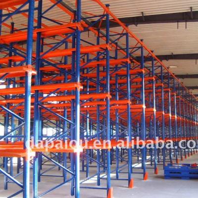 China Corrosion protection warehouse push back storage rack used in warehouse storage goods can save space for sale