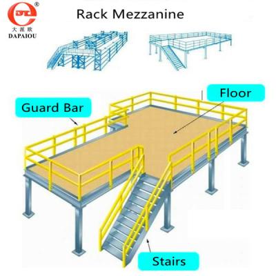 China Good Quality Corrosion Protection Mezzanine Rack Use For Warehouse Storage for sale