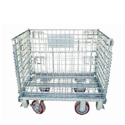 China Corrosion Protection Storage Cage Warehouse Cage With Wheels for sale