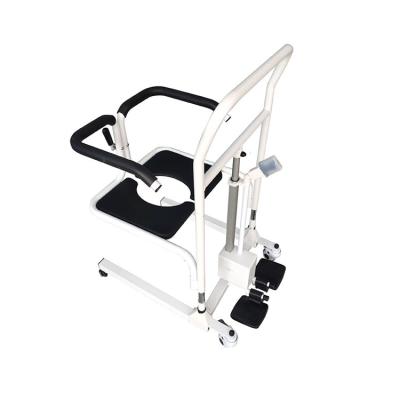 China Lift: Q235 Steel Medical Portable Electric Motion Toilet Machine Water Wheel Nursing Patient Commode Transfer Lift Chair For Elderly for sale