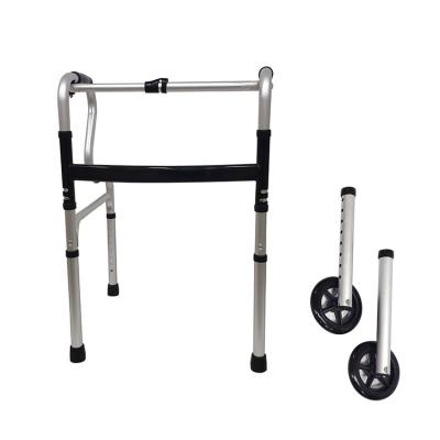 China With/Without Plate Hospital Medical Lightweight Upright Aluminum Walker Rollator Foldable Frame Disabled Seniors Walking Aids For Elderly for sale