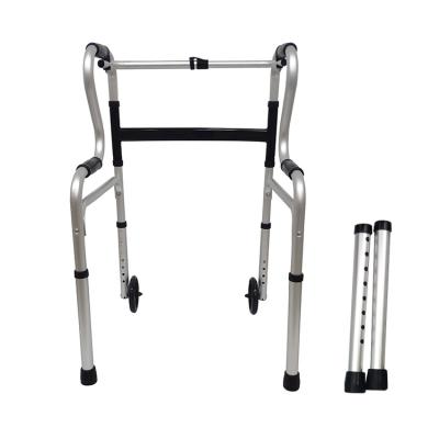 China Without / Aluminum Elder Seat Plate Elders Walker Rollator Folding Frame Upright Seat Medical Adults Walking Aids For Handicapped for sale