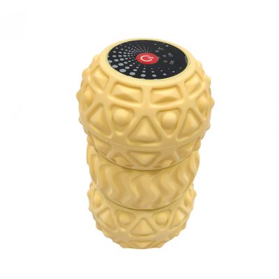 China Custom Electric Shoulder Fitness Spike Muscle Wall Peanut Roller Body Logo Massage Vibrating Ball for sale