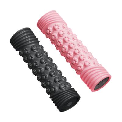 China EVA Custom Logo High Density New Soft Black Grid Set Electric Recovery Electric Muscles Exercise Massage Yoga Foam Roller for sale