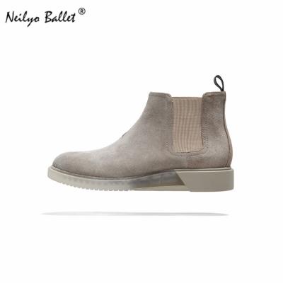 China 2020 NEW Custom Fashion Mens Chelsea Boots Breathable Suede Leather for sale