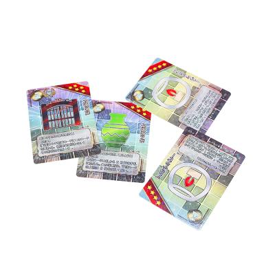 China Custom high quality holograms paper CMYK/pantone crads printing fancy art lase paper playing cards board game pieces for sale