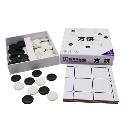 China Custom high quality black and white board pieces chess board maker juego de mesas carton for sale