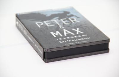 China Peter & Max Tinplate Rectangle CD Tin Box Mysterious Cool Black for sale