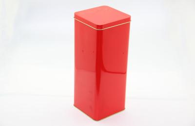 China Square Wine Tin Boxes Packaging , Metal Tin Containers For Love Confessions for sale