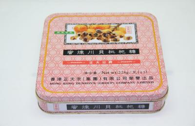 China Recycle Coffee Square Tin Boxes With Sliding Lids Glossy / Matt Outside for sale