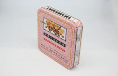 China Square Sweats Case Metal Tin Box Metal Tin Containers Gift Can for sale