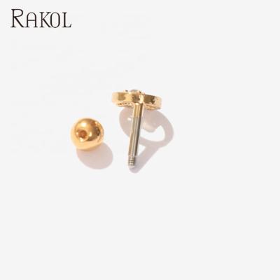 China RAKOL EP2629 CLASSIC jewelry sets for women 2020 18k gold plated stud earrings for sale