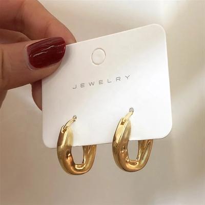 China RAKOL ME02 CLASSIC fashion gold plated earrings circle simple gold circle earrings jewelry for sale