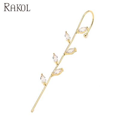 China RAKOL EP2590 CLASSIC Gold Plated Ear Bone Clip Earrings 2021 Most Popular Real Clip On Earrings Jewelry for sale