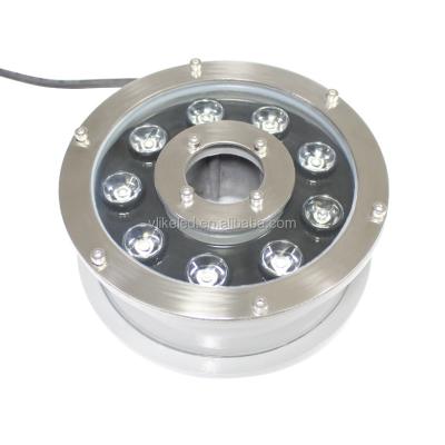 China Swimming Pool/Pond/Garden Stainless Steel 9w RGB Automatic Change AC12v Led Fountain Under Water Light for sale