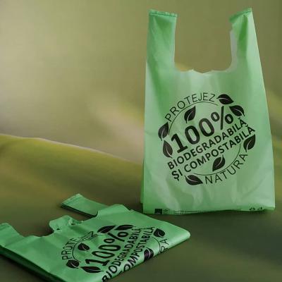 China Super Market Biodegradable Shopping Bag, Biodegradable Plastic Bag, T-shirt Bag for sale