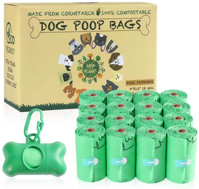 China Hot-selling BIODEGRADABLE dot 100% biodegradable dog poop bag, compostable pet products, eco-friendly dog ​​waste bag for sale