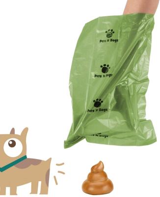 China Eco - Friendly Reusable Biodegradable High Quality Pet Poop Bags With Leak Proof for sale