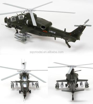 China Diecast Toy 1:48 Alloy Diecast Model Simulation WZ-10 Helicopter Toys Model for sale