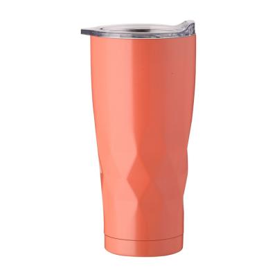 China 16 oz double layer viable custom logo with vacuum straw stainless steel tumbler sublimation lean striaght for sale