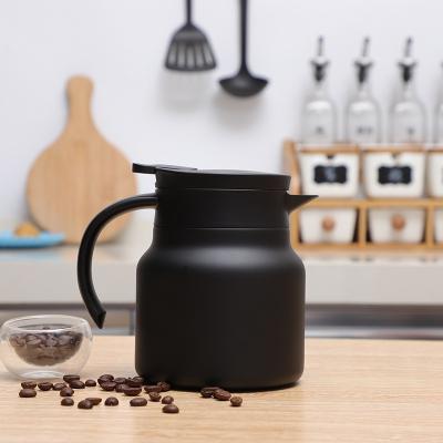 China WITH LID 2021 New Design 880ml Stainless Steel Handle Drip Coffee Pot With Lid Long Spout Mouth Coffee Kettle for sale