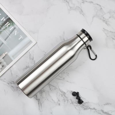 China New Style 304 Stainless Steel Sustainable Water Bottle Single Wall Drinking Bottle With Outdoor Rope Sports Recycling Bottle for sale