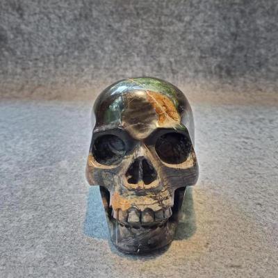 China None Hotsale Skulls Jasper High Quality Realistic Cut Skulls 5.0 Inch Gemstone Arts and Crafts for Home Decoration for sale